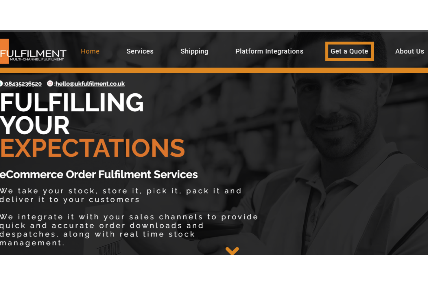 UK Fulfilment screenshot - 15 Best UK Order Fulfillment Services for E-commerce 2026