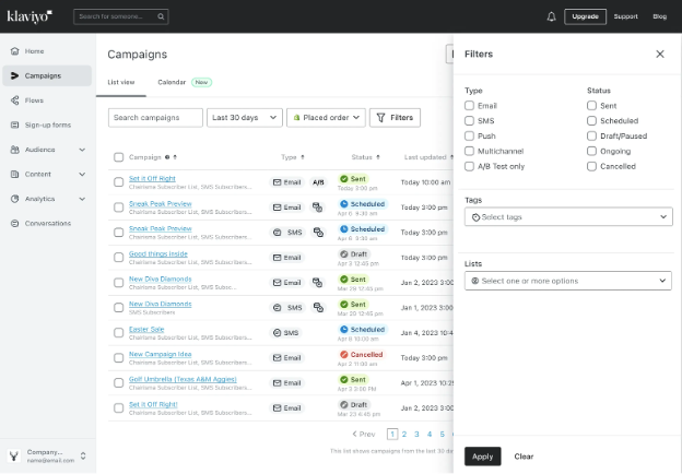 Klaviyo screenshot - 25 Best Yotpo Alternatives Reviewed in 2026