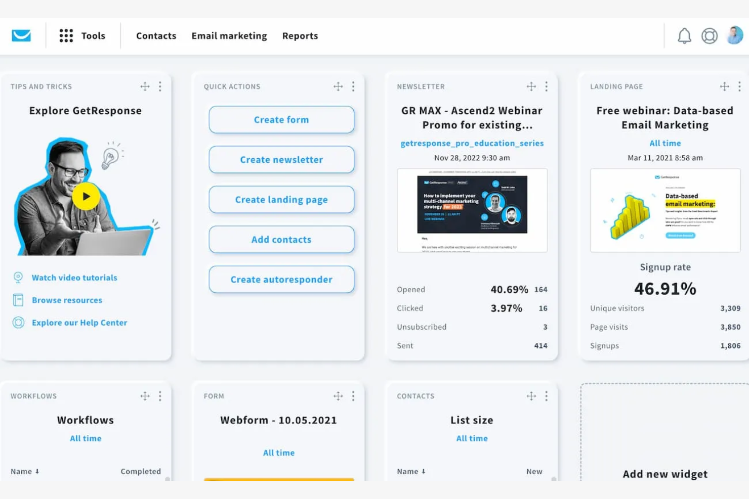 GetResponse screenshot - 15 Best Klaviyo Alternatives Reviewed in 2026