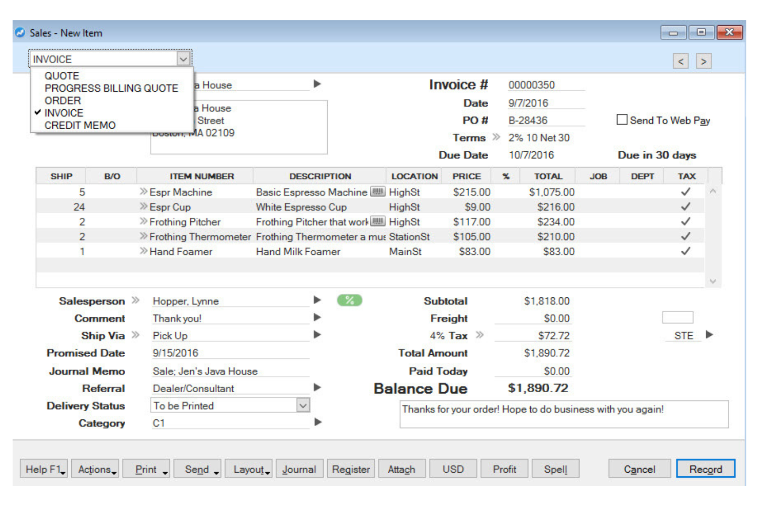 AccountEdge screenshot - 13 Best QuickBooks Alternatives Reviewed in 2026