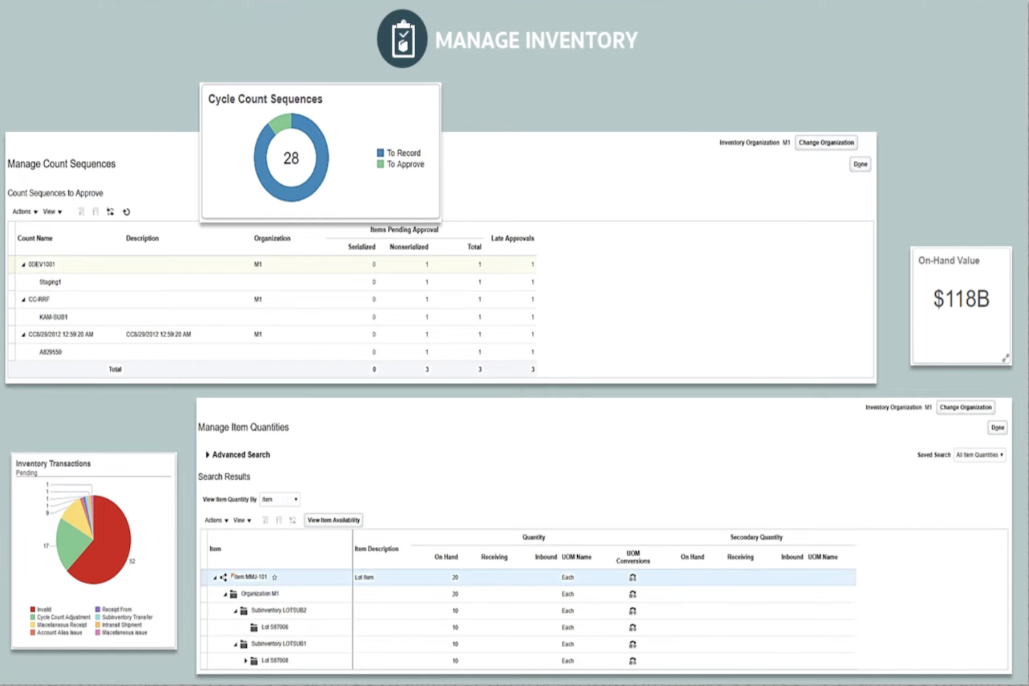 Oracle screenshot - 12 Best Inventory Management Software for Restaurants Reviewed in 2026