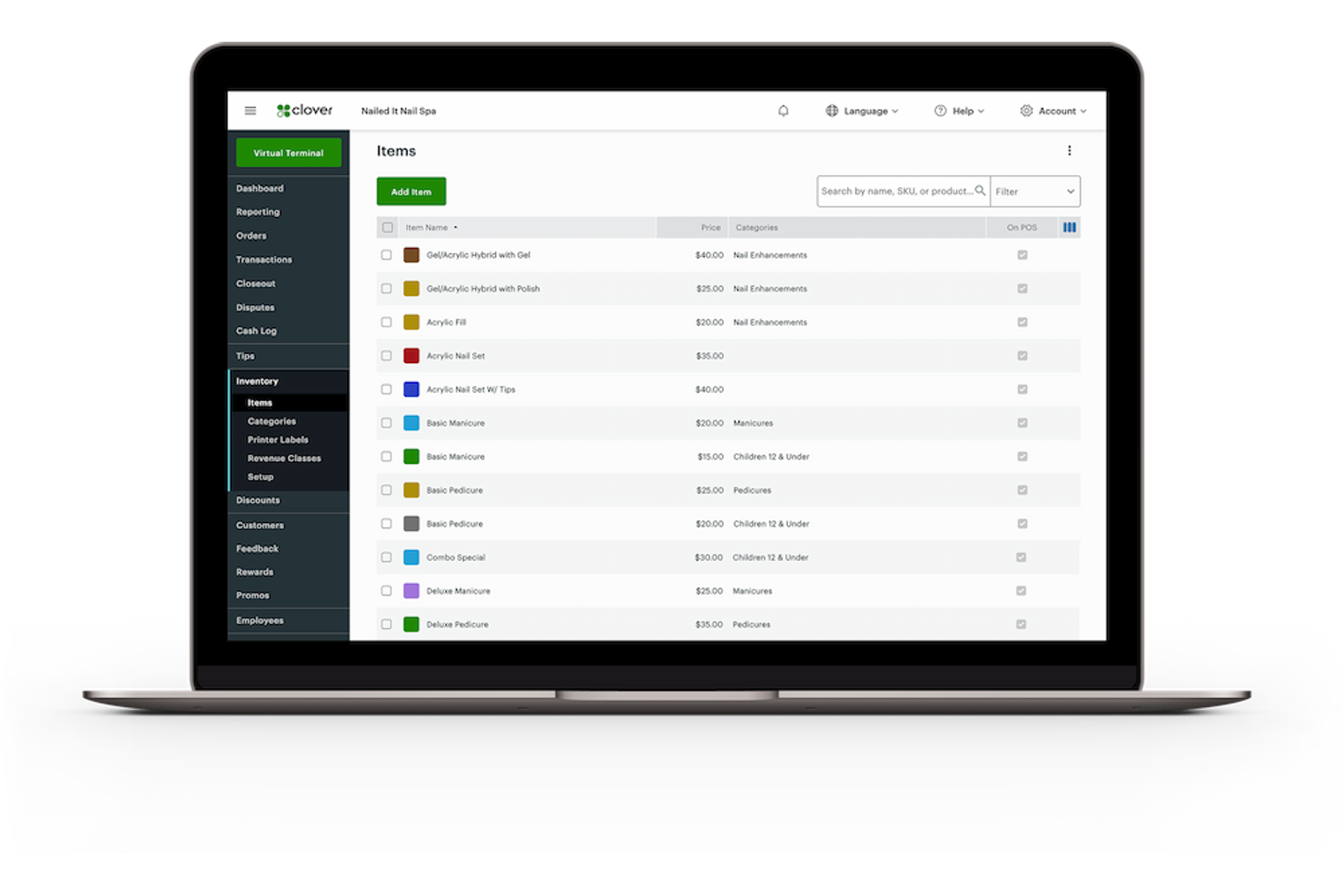 Clover Coffee Shop POS screenshot - 14 Best Cafe POS Systems Reviewed in 2026