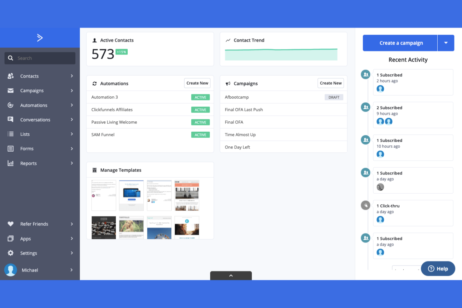 ActiveCampaign screenshot - 15 Best AWeber Alternatives for 2026 With Top Features and Benefits