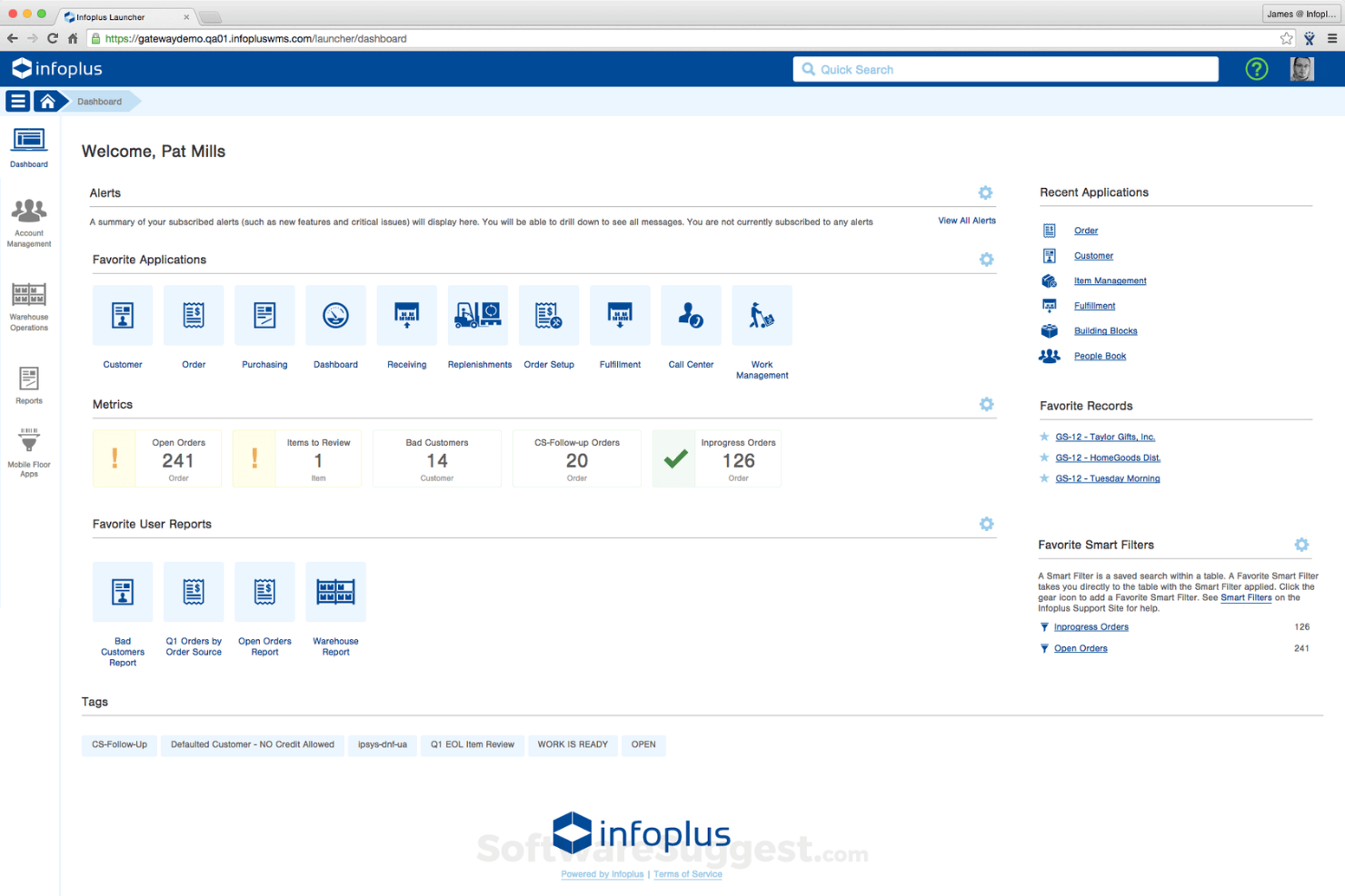 Infoplus screenshot - 13 E-commerce Warehouse Management Systems for 2026