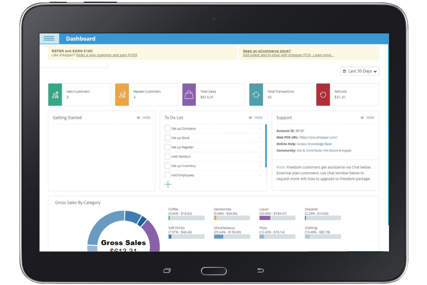 eHopper screenshot - 19 Best Online POS Software Picked for 2026