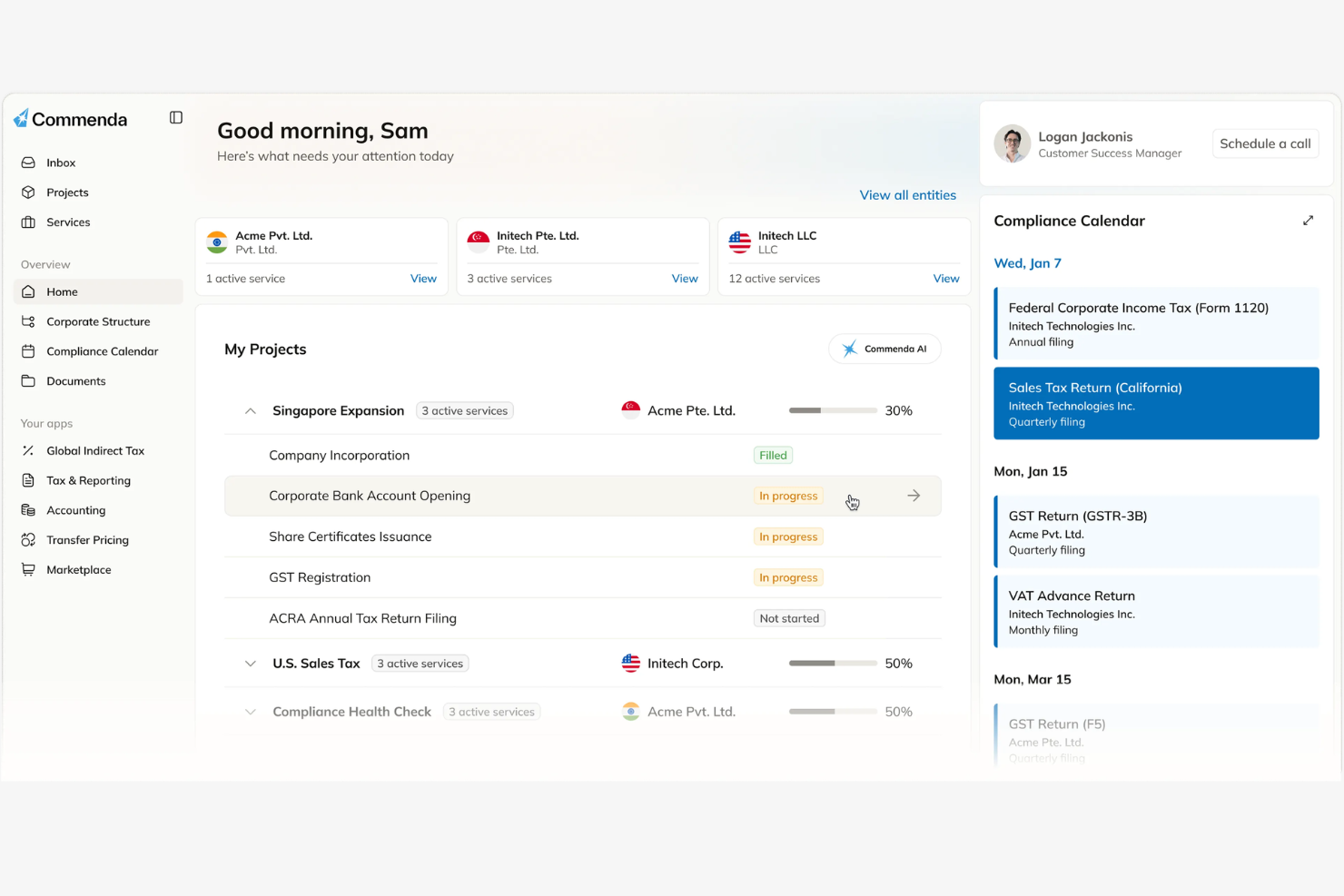 Commenda screenshot - 13 Best Avalara Alternatives Picked for 2026 With Top Tax Compliance Features