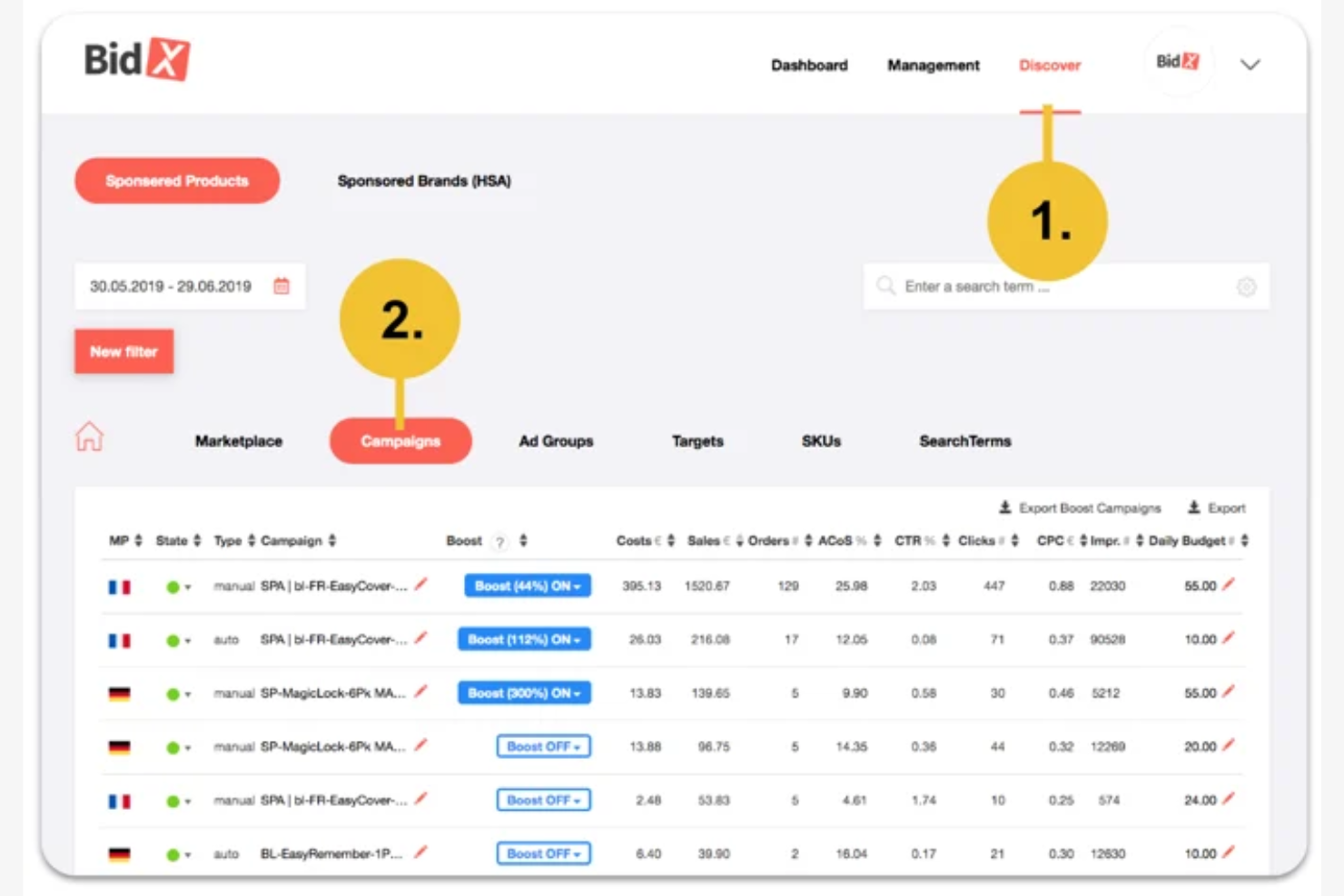 BidX screenshot - 24 Best Amazon PPC Software Solutions Picked for 2026