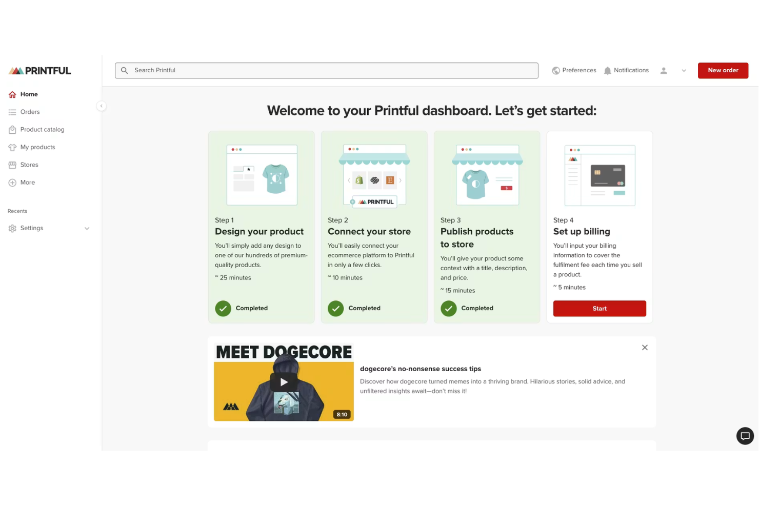 Printful screenshot - 10 Best Web To Print Software In 2026