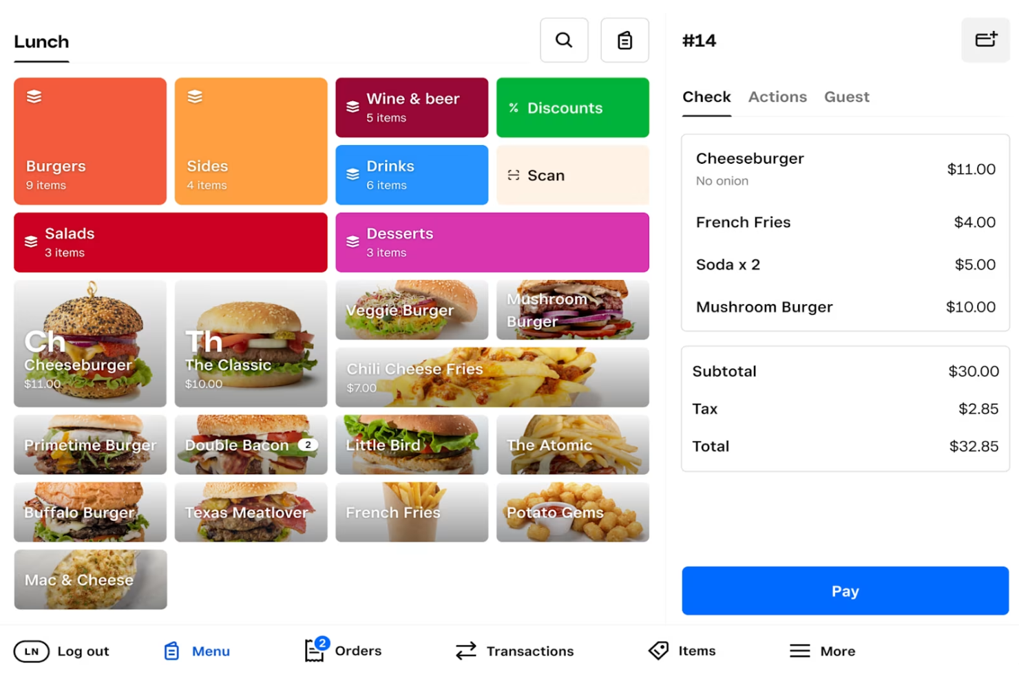 Square for Restaurants screenshot - 10 Best Bakery POS System in 2026