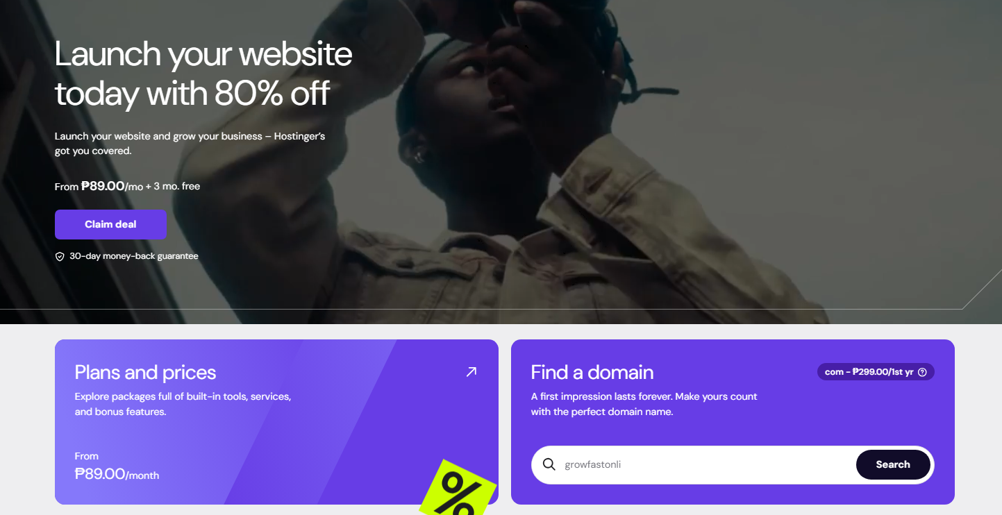 Affordable plans + 30-day guarantee; upgrade to Business/Cloud for more power.