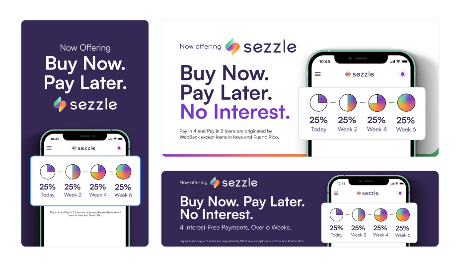 Sezzle is a buy now, pay later service offering interest-free installments.