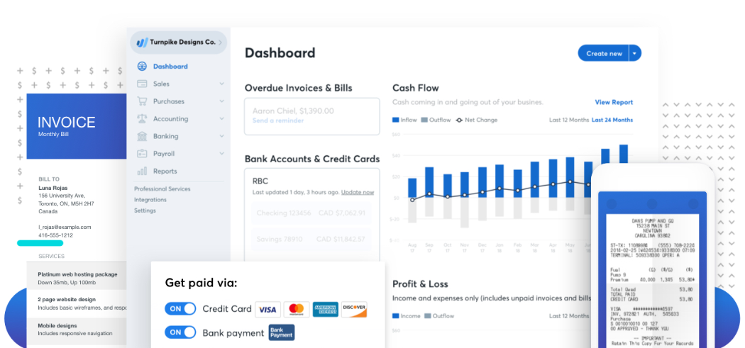 Wave Accounting is a free software for invoicing expenses and bookkeeping.