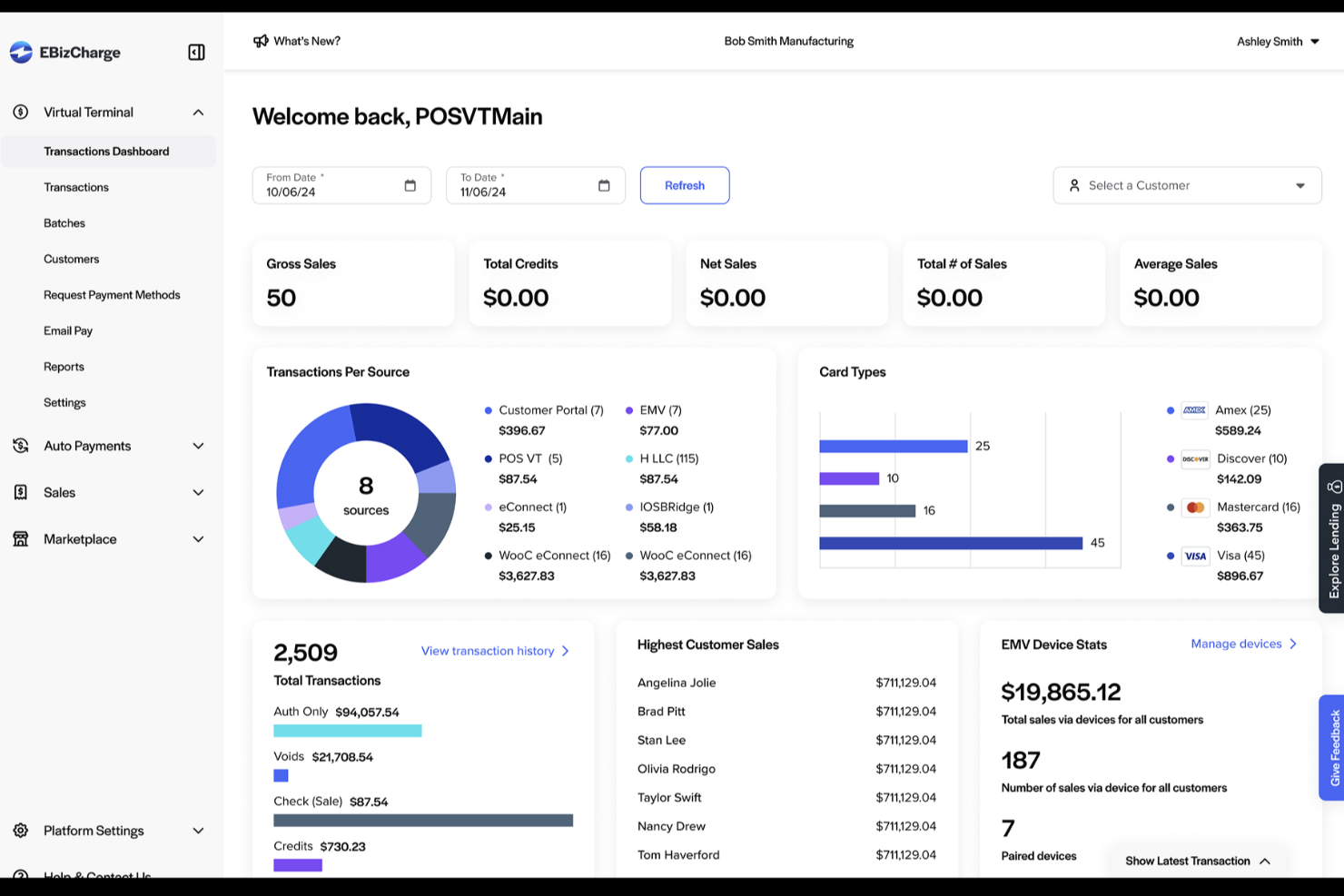 EBizCharge screenshot - 38 Best Payment Processing Software For 2026