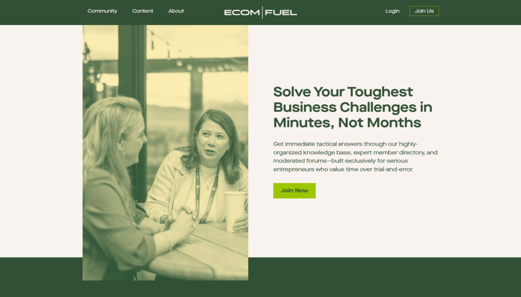 eCommerceFuel community membership page