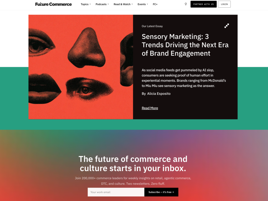 Future Commerce newsletters