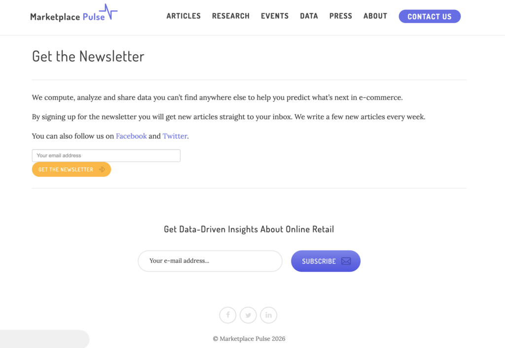Marketplace Pulse newsletters