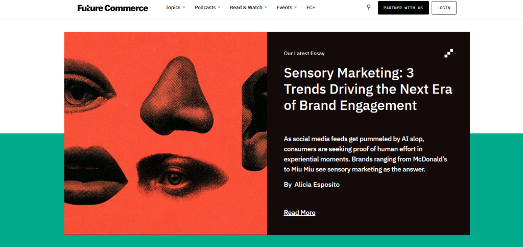 Startseite von Future Commerce