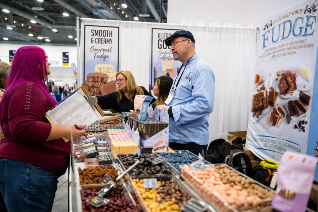 Exhibitor networking at the ASD Market Week 2025