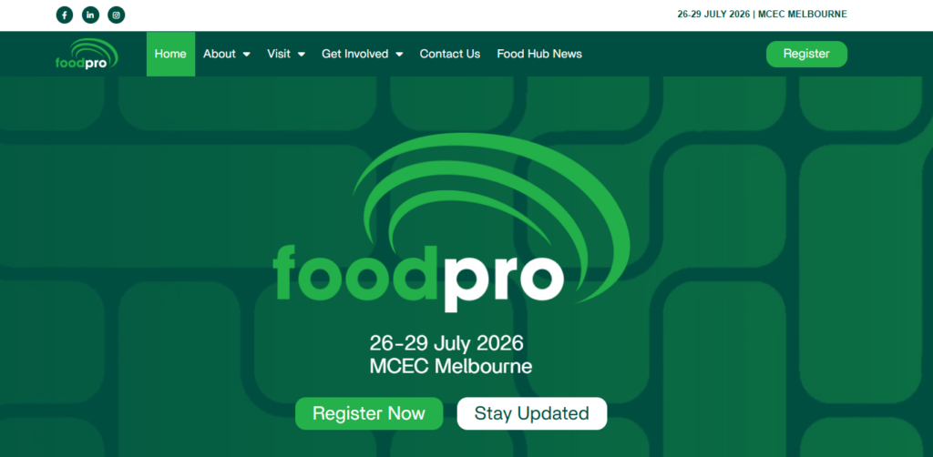 Foodpro website banner