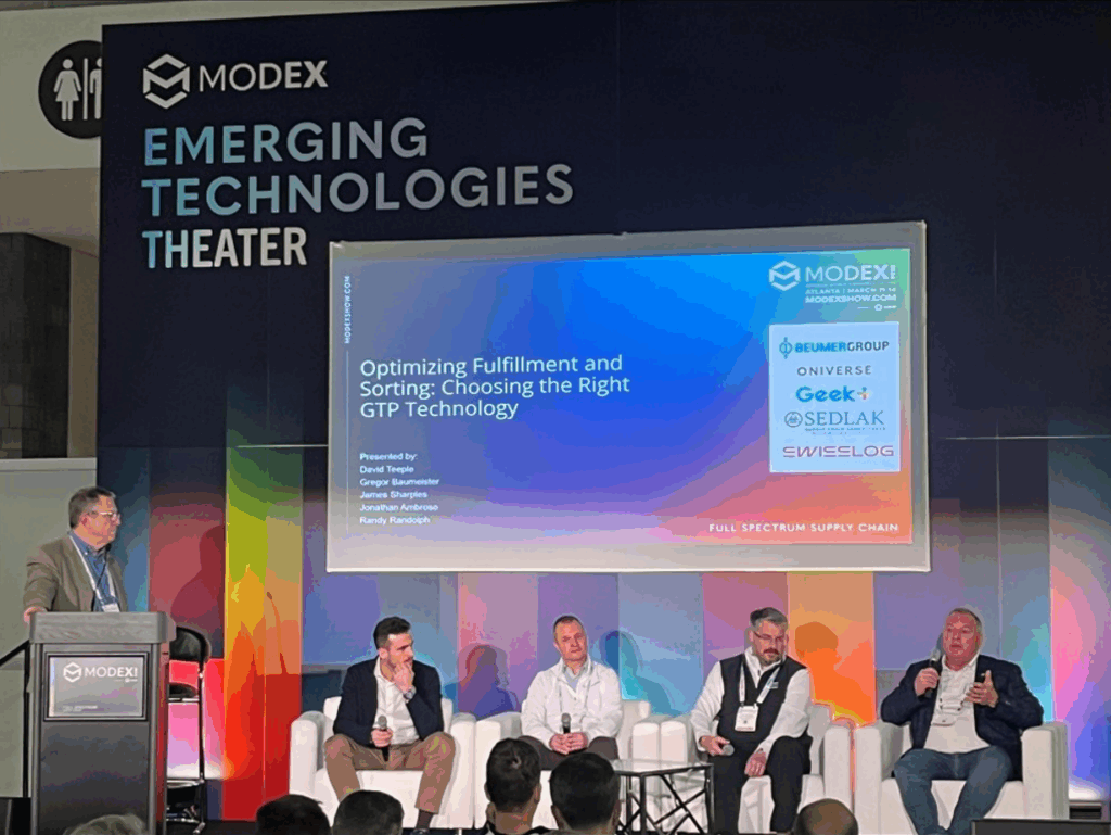 Panelists of the 2025 MODEX supply chain trade show