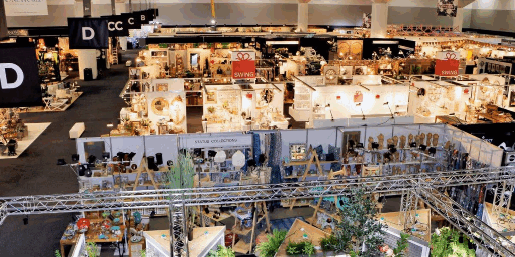 Exhibit hall of the Reed Gift Fairs Sydney