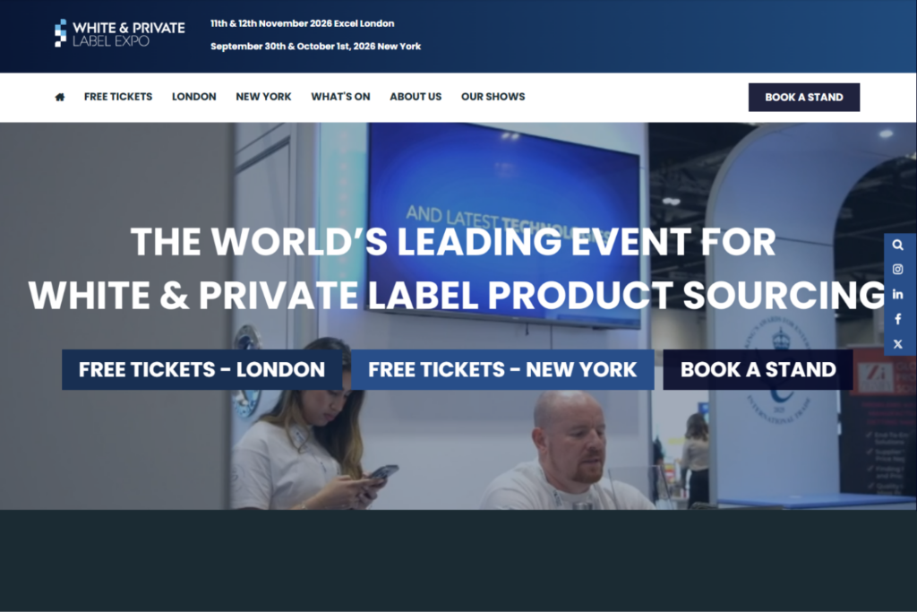 La page web du White Label World Expo 2026