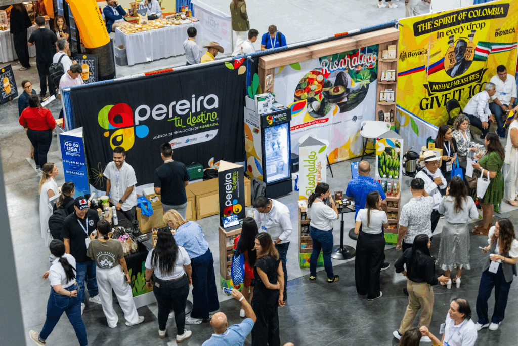 Attendants of the Americas Food & Beverage Show exploring the trade floor