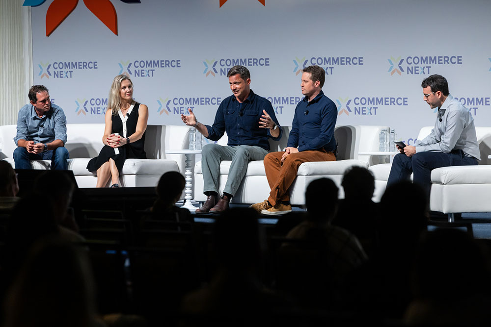 A panel discussion at the CommerceNext conference