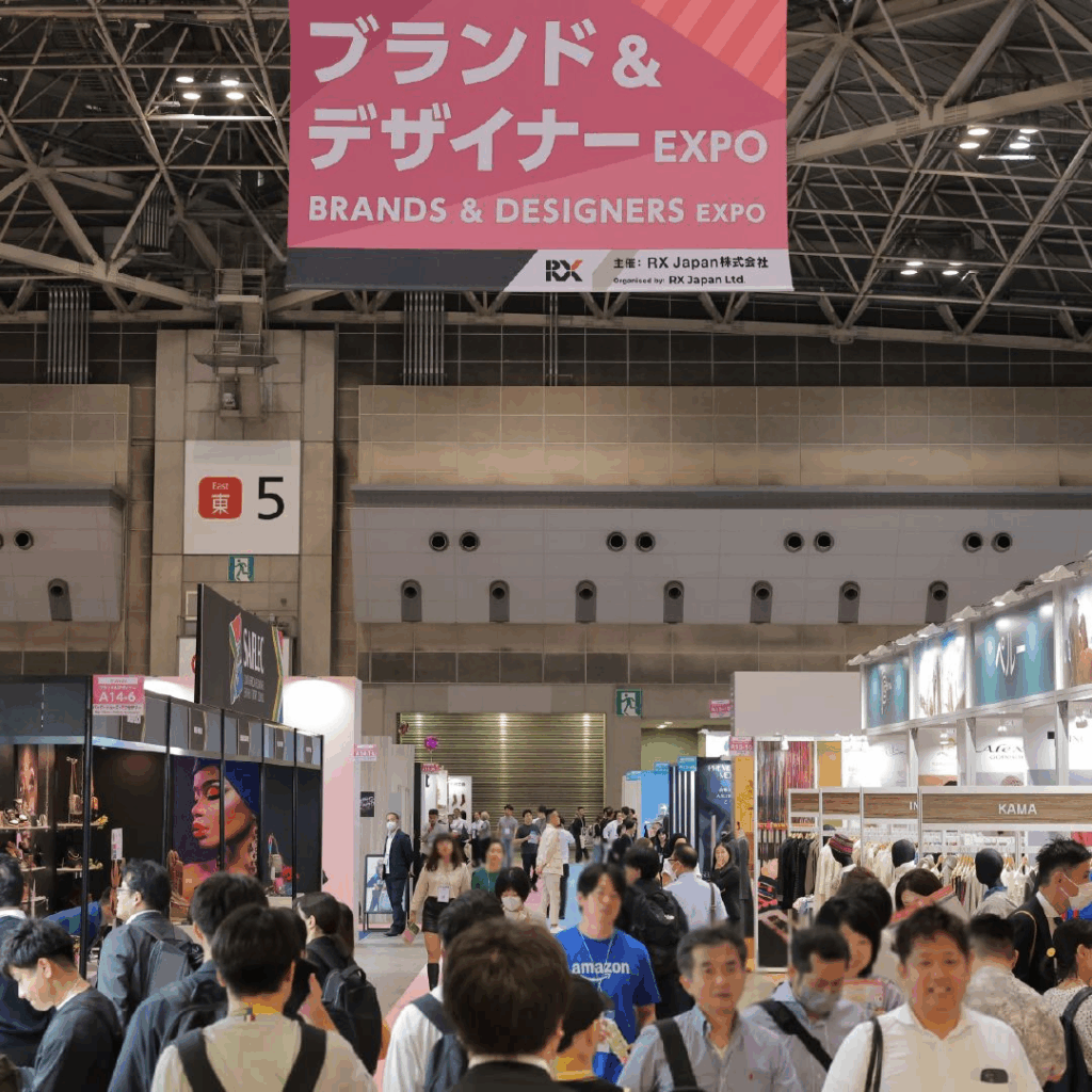 The exhibition floor of the Fashion World Tokyo