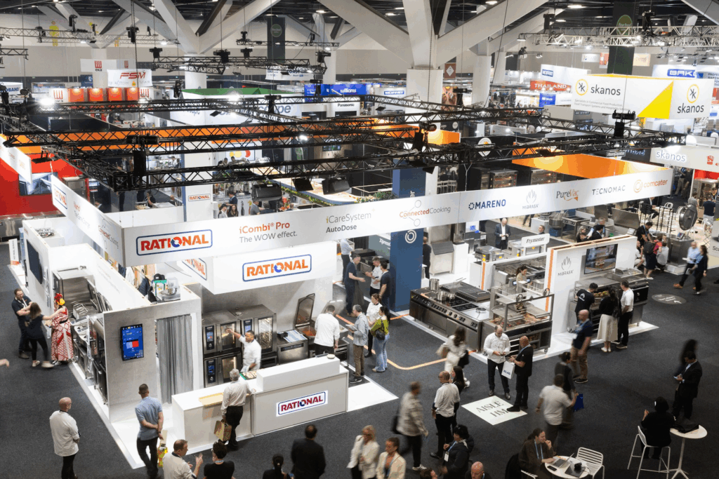 The trade show floor of the Fine Food Australia