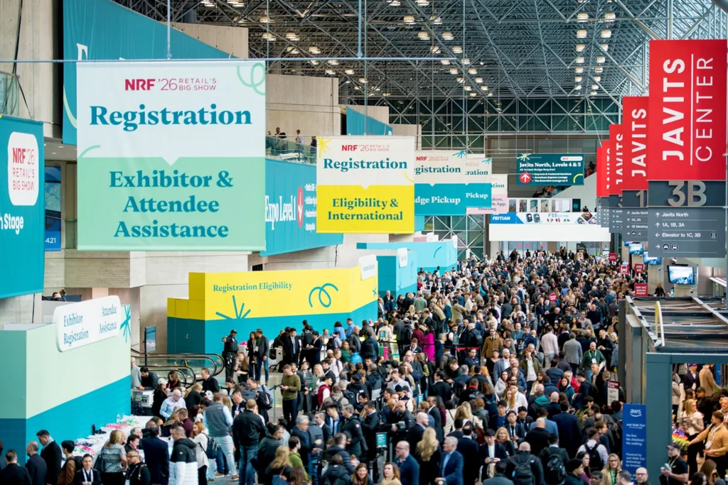A packed floor for the NRF conference