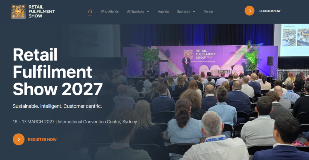 Webpage of the Retail Fulfilment Show 2027