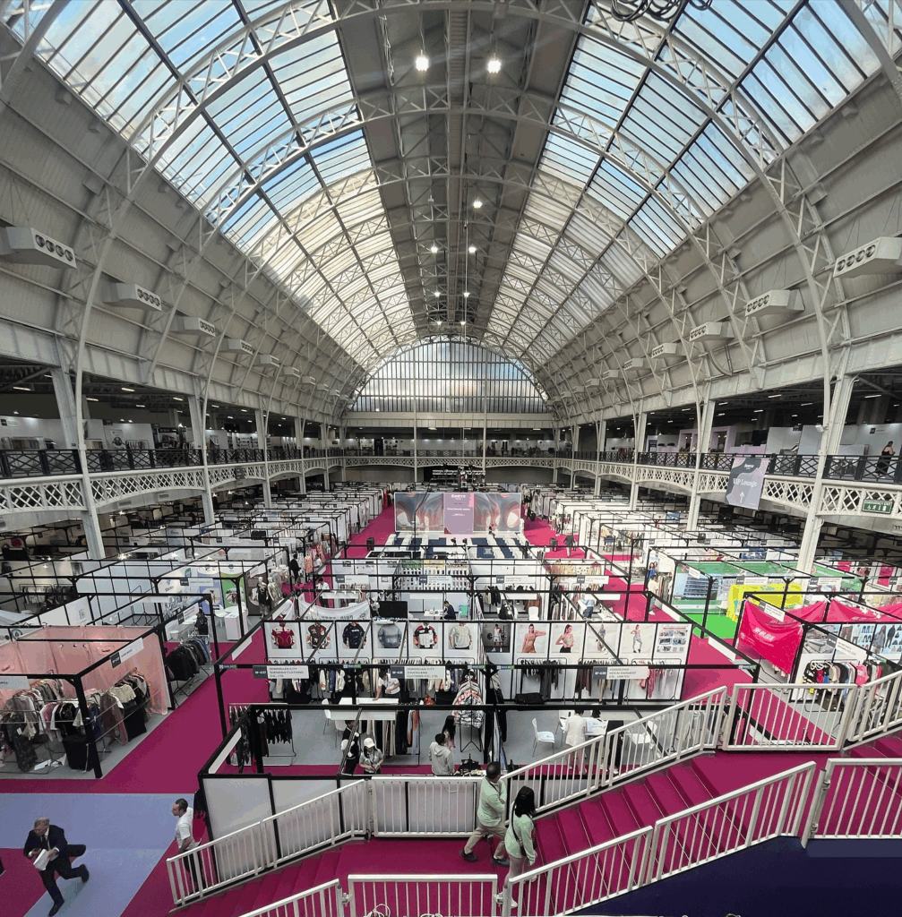 The exhibition floor at the Source Fashion trade show