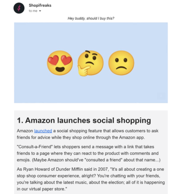 Shopifreaks' latest newsletter issue