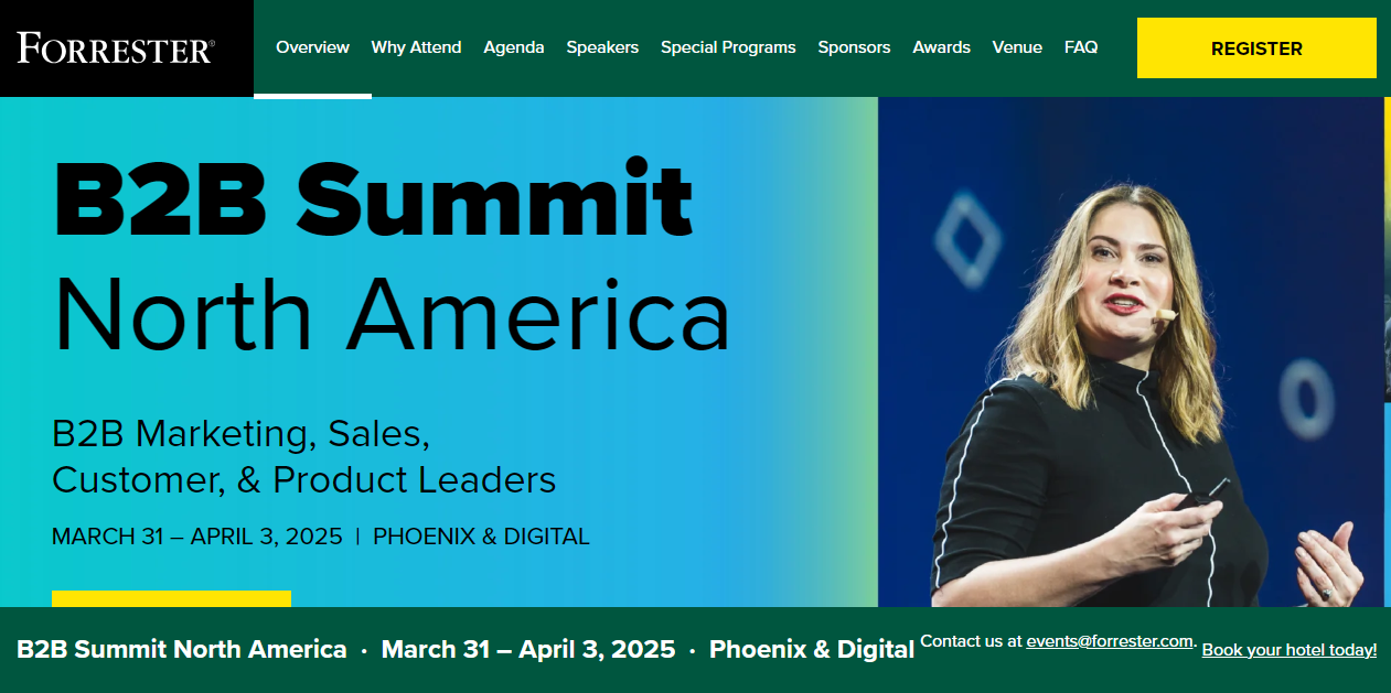 B2B Summit North America website screenshot