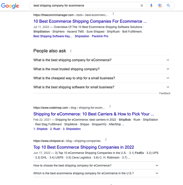 google search result screenshot
