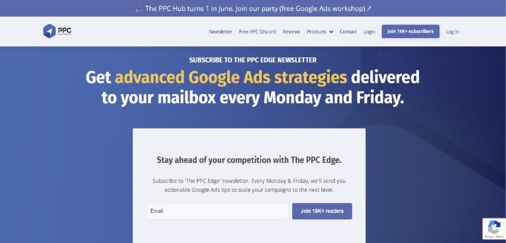 The PPC Mastery subscription page