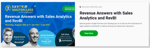 revenue master class screenshot