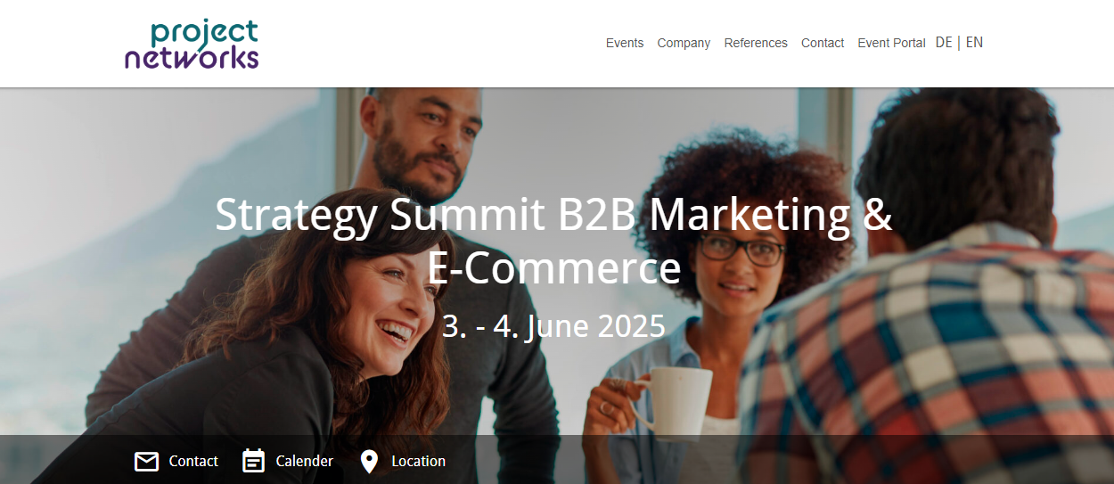 Strategy Summit B2B Marketing & E-Commerce landing page screenshot