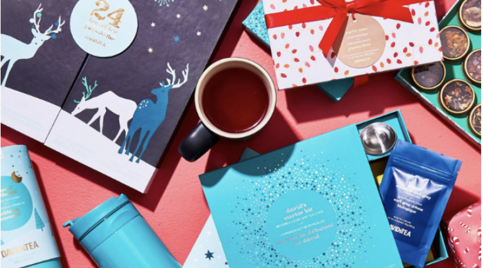 screenshot of davids tea advent calendar