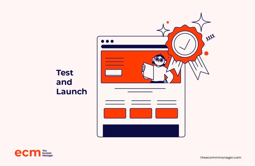 test and launch infographic