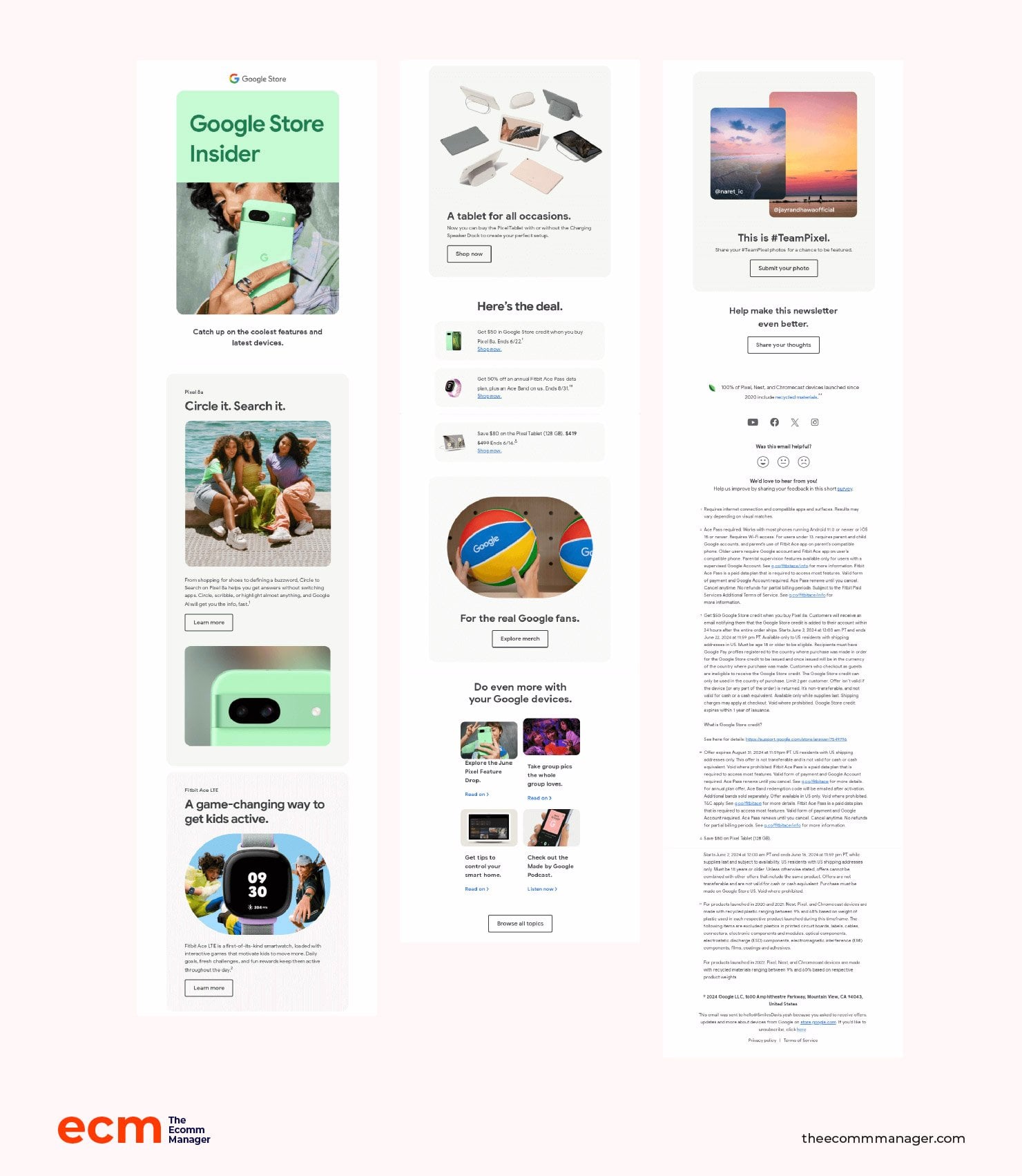 google store phones new product email campaign example