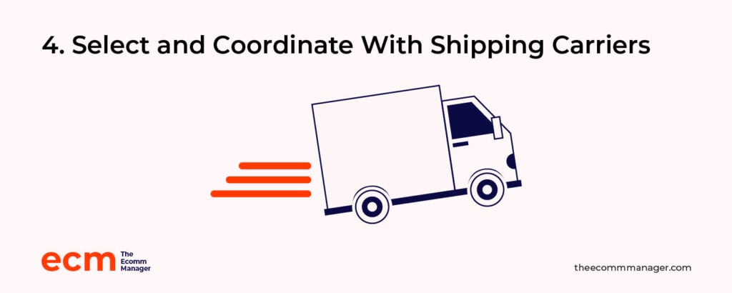 select shipping carriers