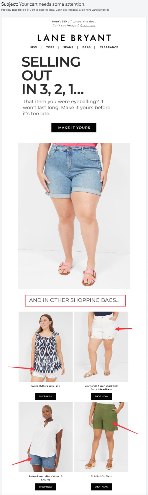 Lane Bryant screenshot