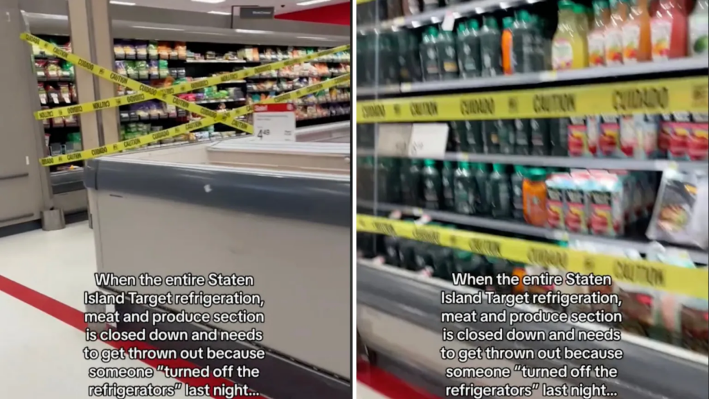 Perishable goods management screenshot target fridge section shut down
