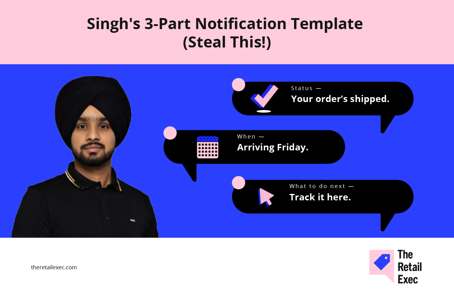Singh's 3-Part Delivery Notification Template (Steal This!)