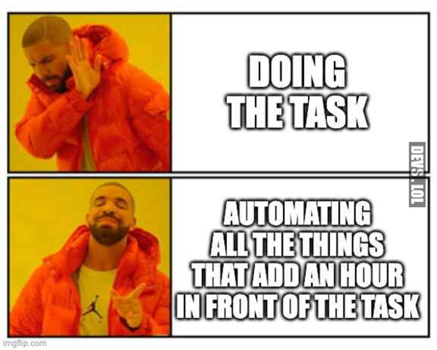 devs.lol meme task automation