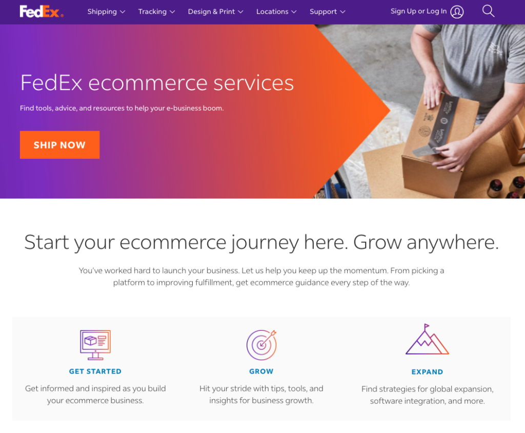 fedex ecommerce b2b shipping