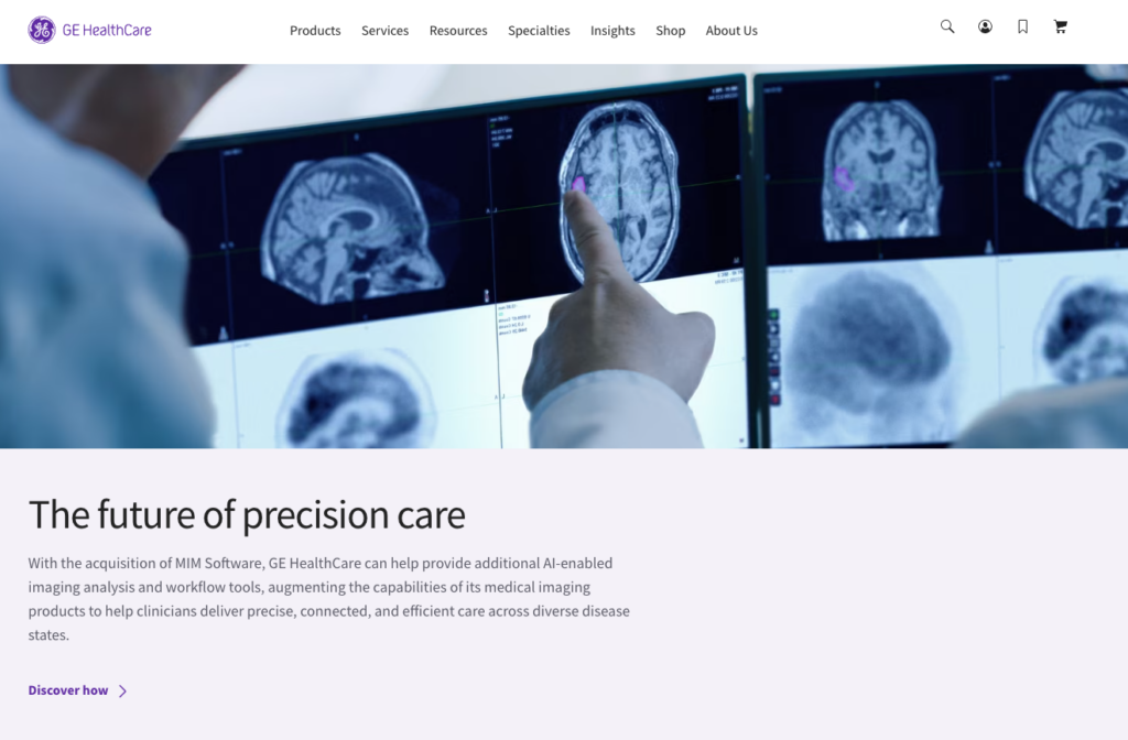 general electric healthcare b2b ecommerce sales