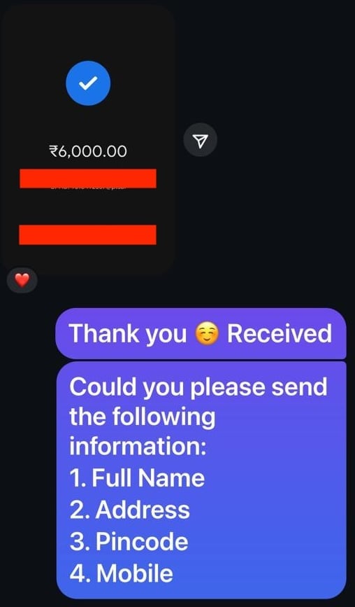 how to improve order fulfillment process image instagram dm with a customer